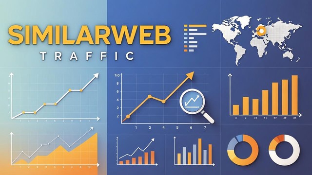 Similarweb traffic analytics illustration